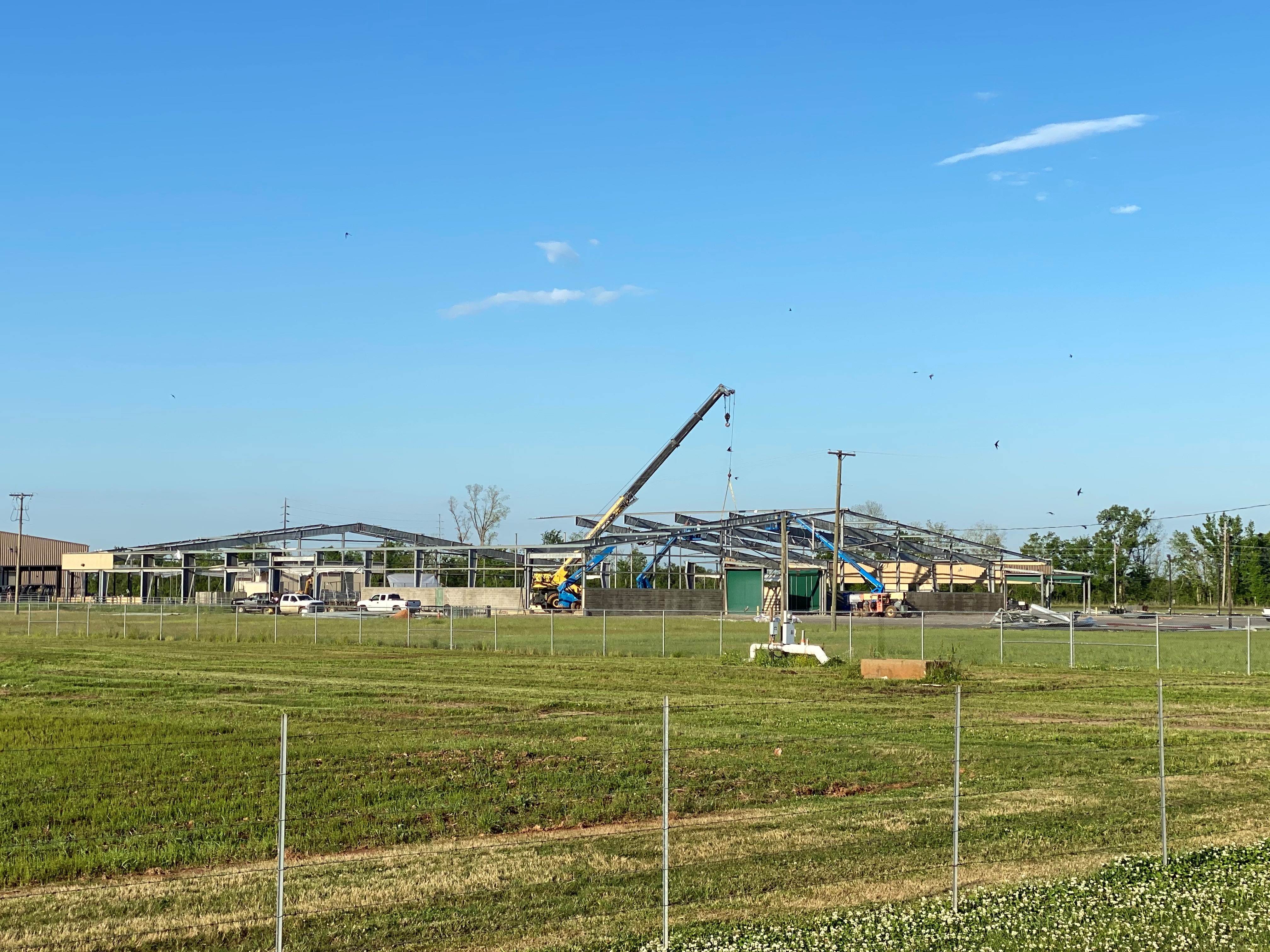 Demolition progress being made at tornado-damaged AgCenter facility  